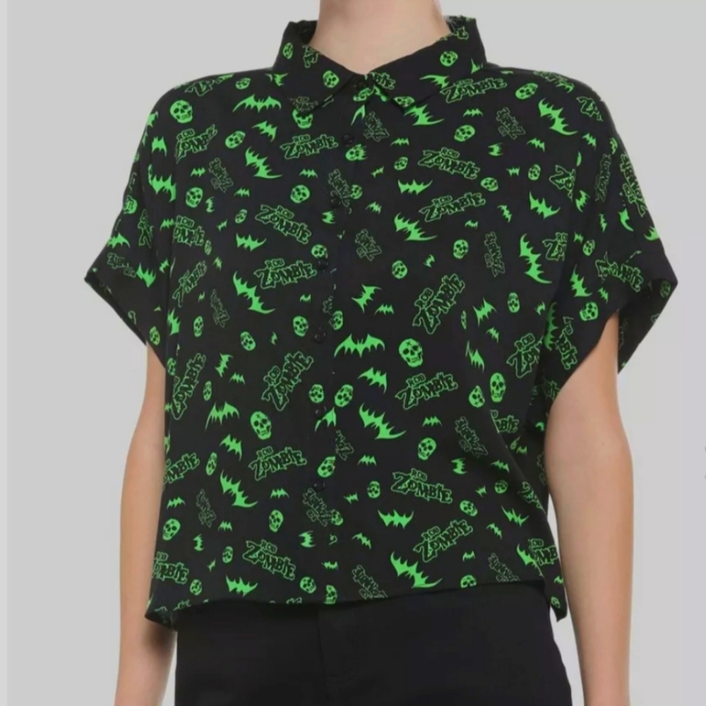 Rob zombie button down shirt